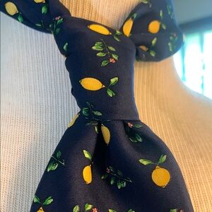 100% SILK LEMONS ALLOVER PRINT HUNTINGTON NECKTIE